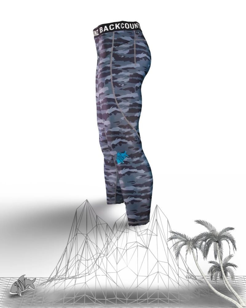 caddis fly Backcountry Skinz SolarFlexz UVPro Blue Slate Pant (Leggings) - Men's
