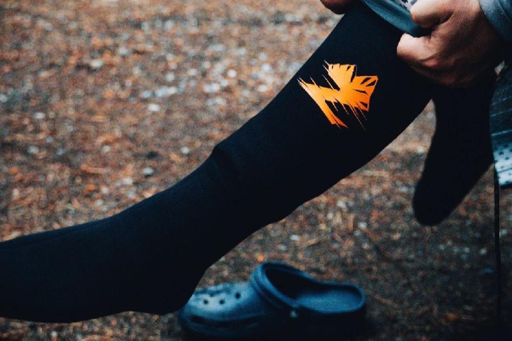 Caddis Fly Backcountry Skinz Waterproof Neoprene Knee High Liquid Lockz Socks