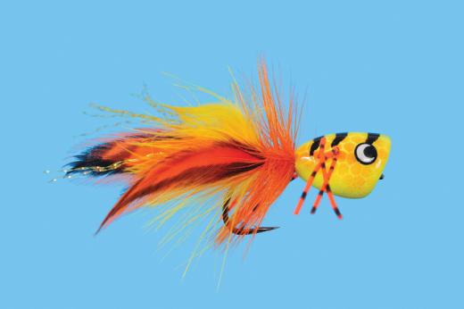 caddis fly Bass Popper Fly