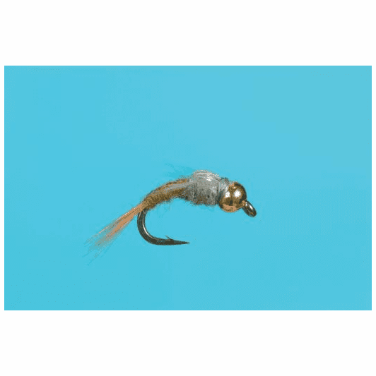 caddis fly Beadhead CDC Case BWO Emerger Size 18