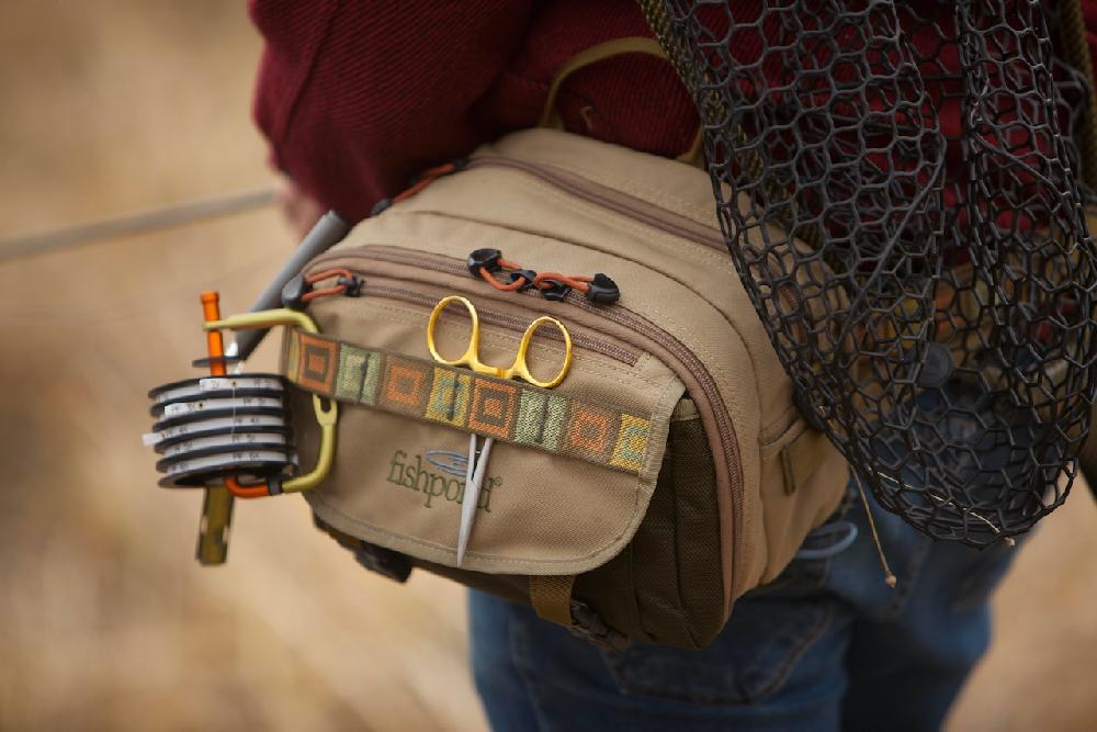 Caddis Fly Fishpond Blue River Chest Lumbar Pack