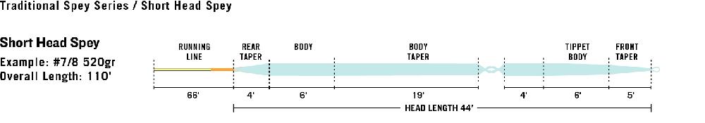 caddis fly In Touch Short Head Spey Line