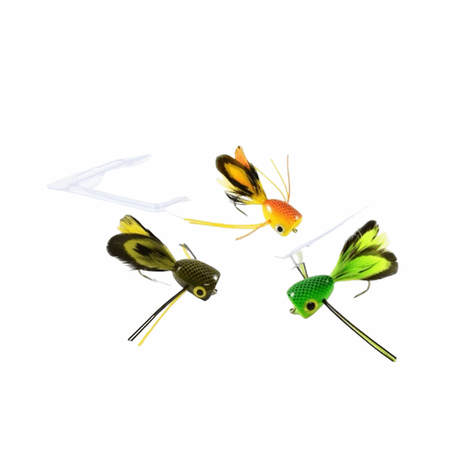 caddis fly Rainy's CB Bass Popper Fly Assortment