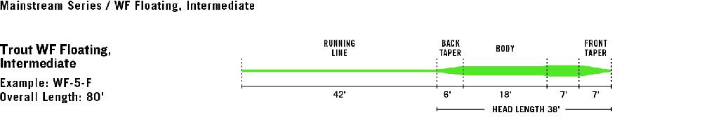 caddis fly Rio Mainstream Trout Series Fly Lines
