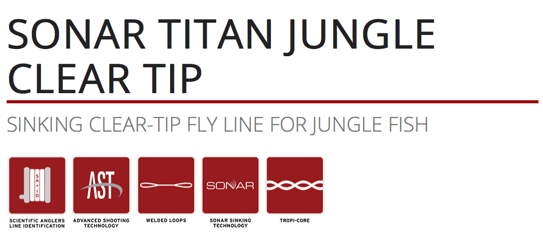 caddis fly Sonar Titan Jungle Clear Tip