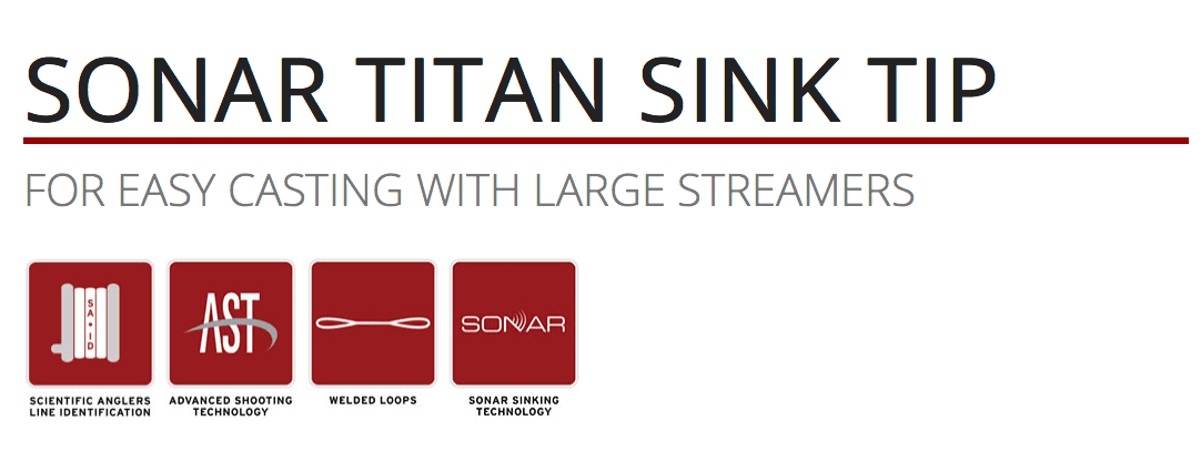 caddis fly Sonar Titan Sink Tip