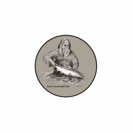 caddis fly Squatch and Release Sticker