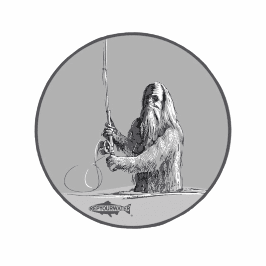 caddis fly Swing Squatch Repeat Sticker