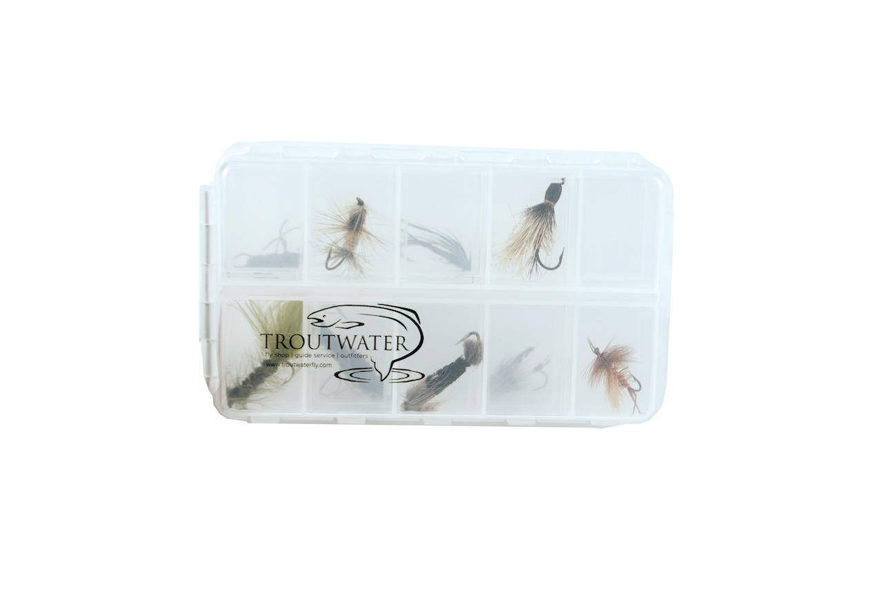 caddis fly Twenty Compartment Clear Poly Fly Box