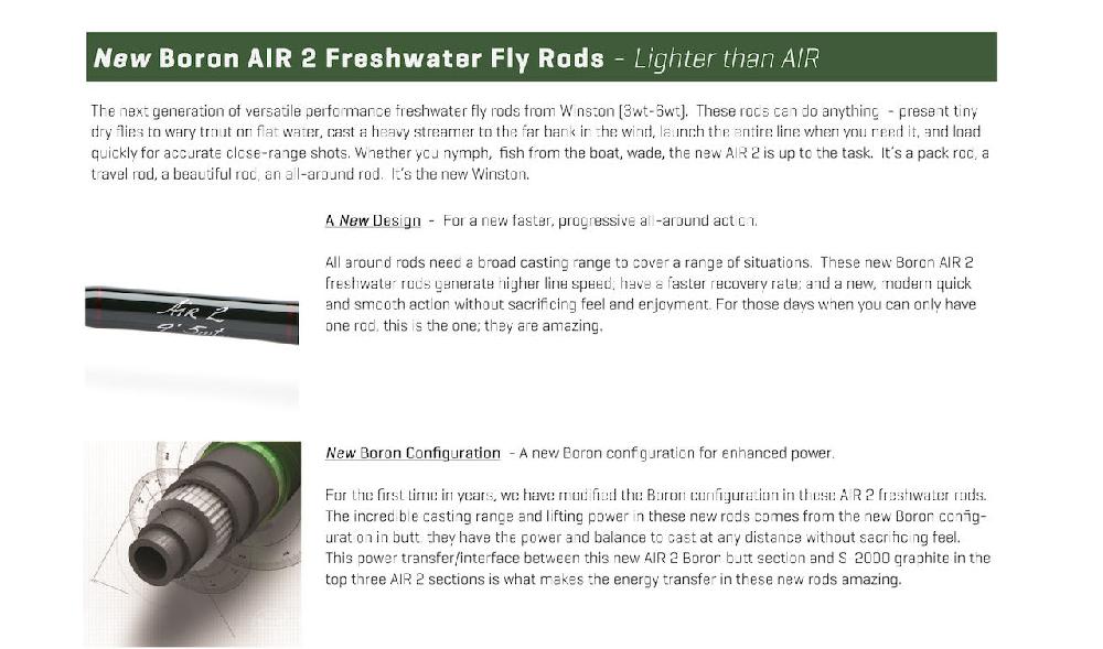 Caddis Fly Winston Air 2 Rods