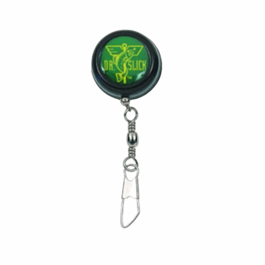 caddis fly Dr. Slick Pin on Reel -Steel Cord Swivel Ring