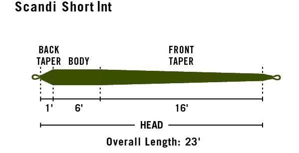 caddis fly Rio Scandi Body Spey Shooting Head Fly Line