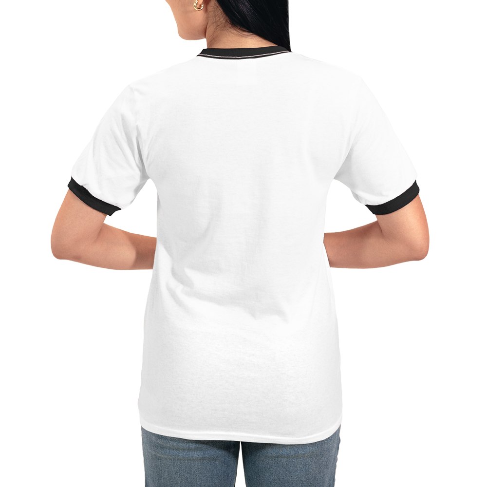 Cafepress Bee Happy Women's Ringer T-Shirt