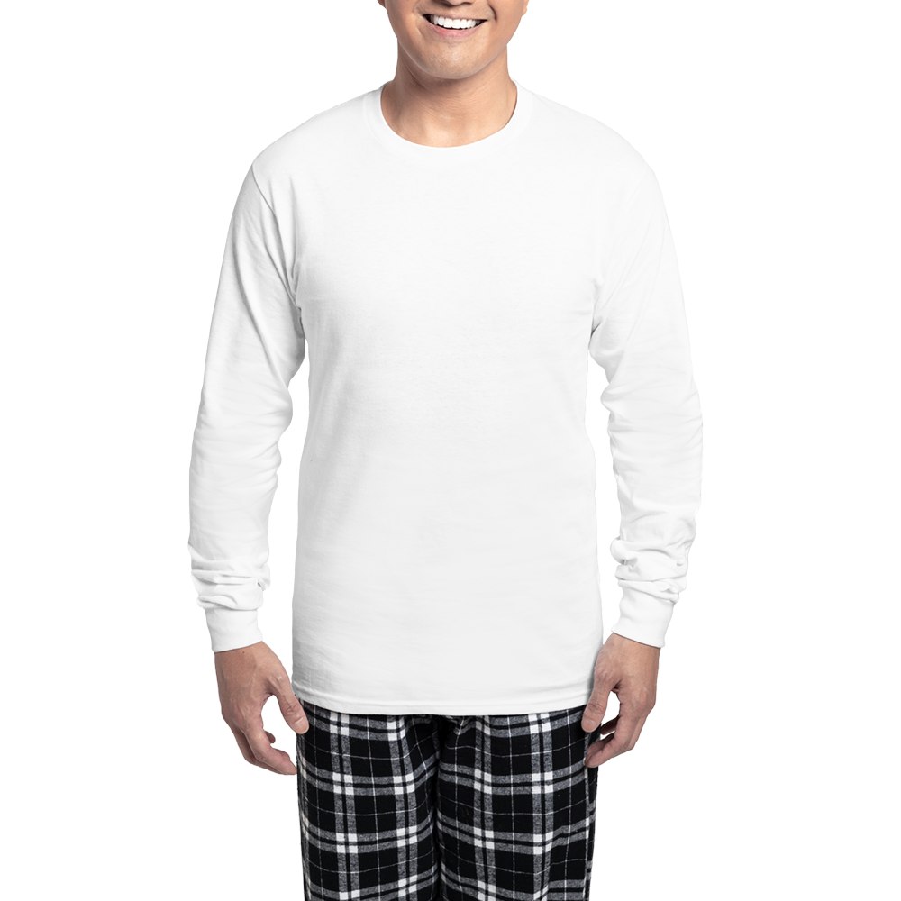 Cafepress Catcher With An Attitude Men's Long Sleeve Pajamas