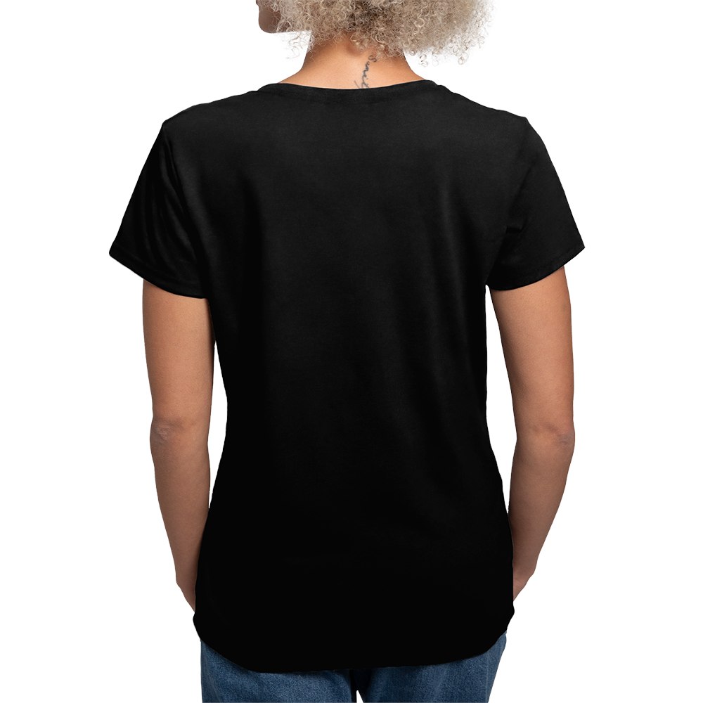 Cafepress Pink Custom Candy Heart Women's Dark Women's V-Neck T-Shirt