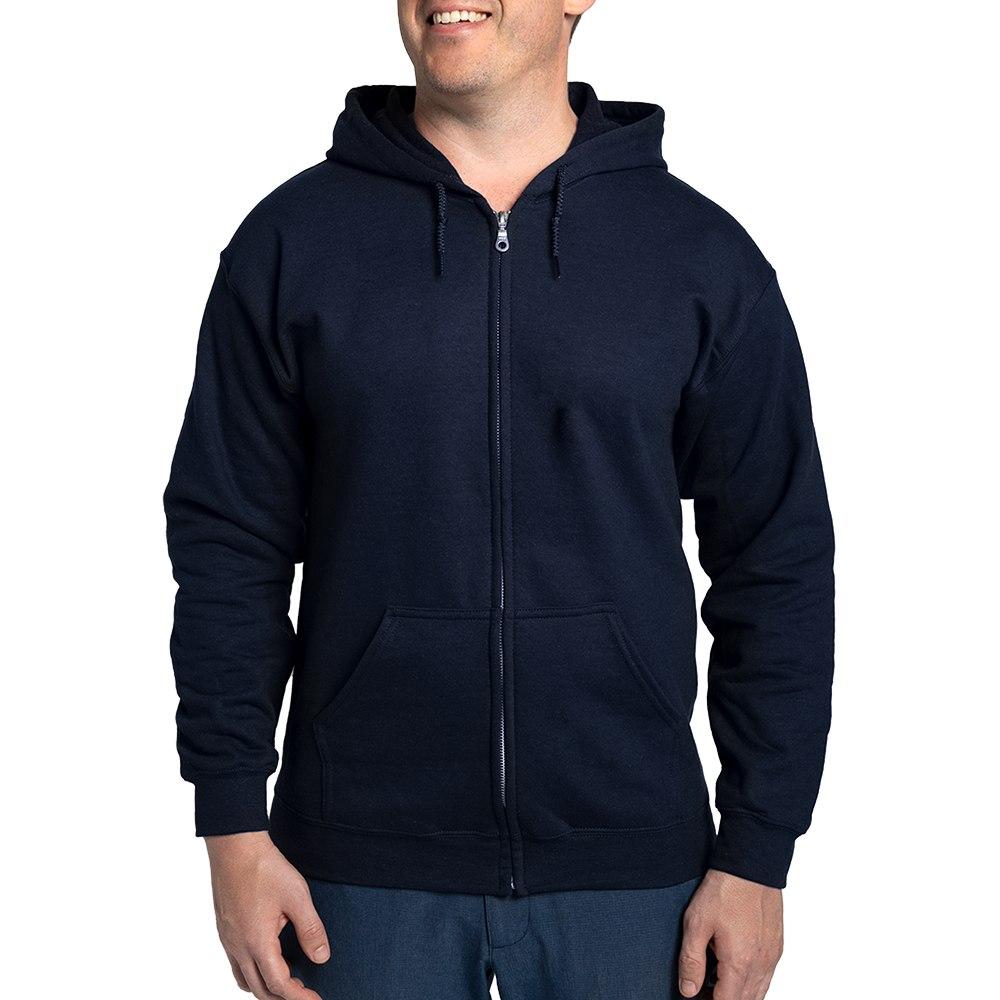 cafepress Pocket Hedgehog Zip Hoodie (dark) Men's Zip-Up Hoodie