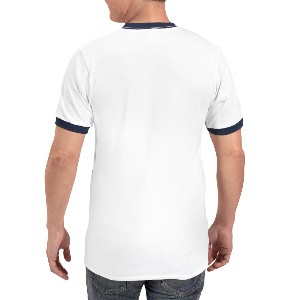 Cafepress Vintage Distressed MERICA Flag Men's Ringer T-Shirt