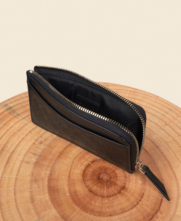 Cafuné C-Lock L-Zip Cardholder - Black