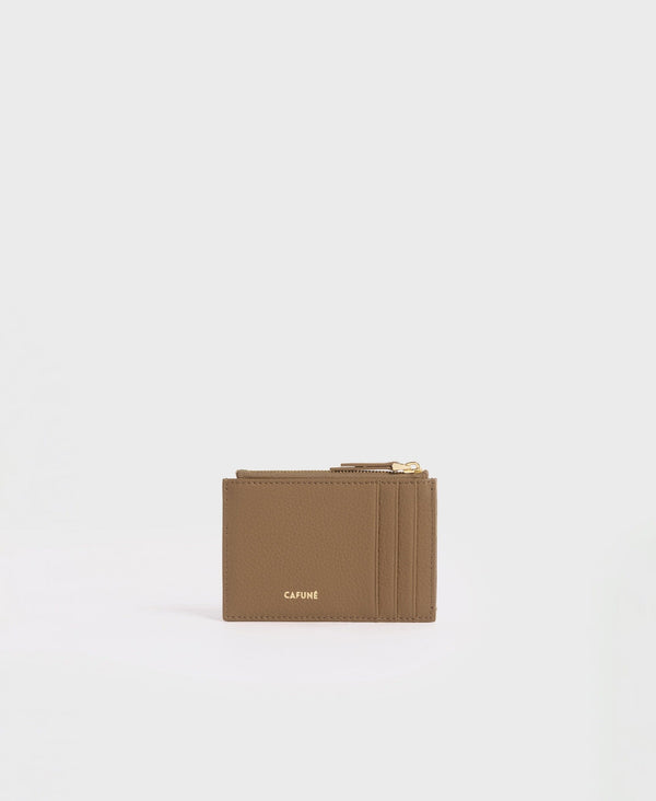 Cafuné Double-C Card Case - Tan