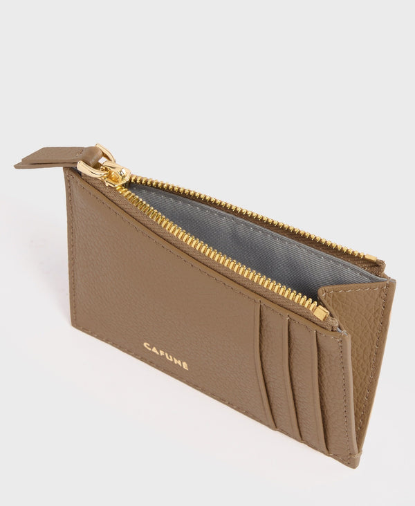 Cafuné Double-C Card Case - Tan