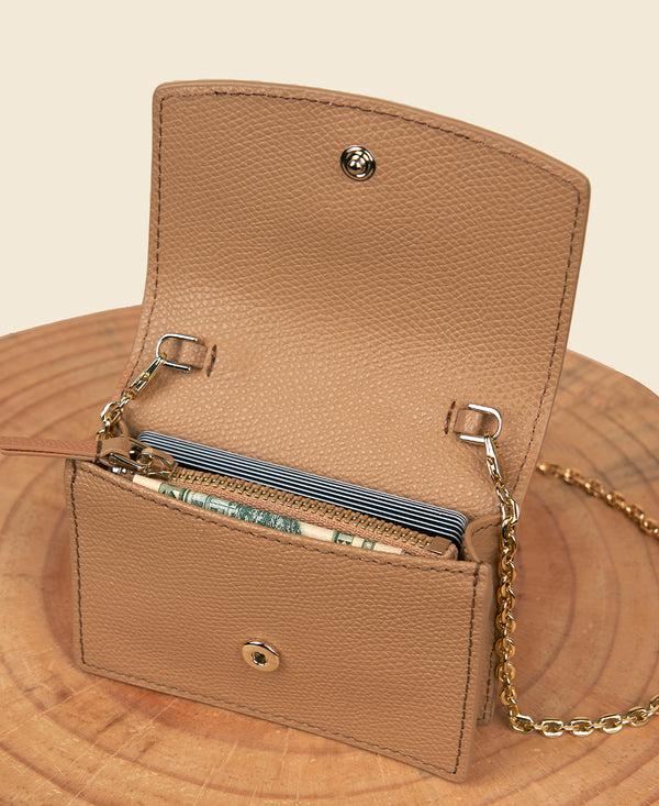 Cafuné Double-C Cardholder - Camel