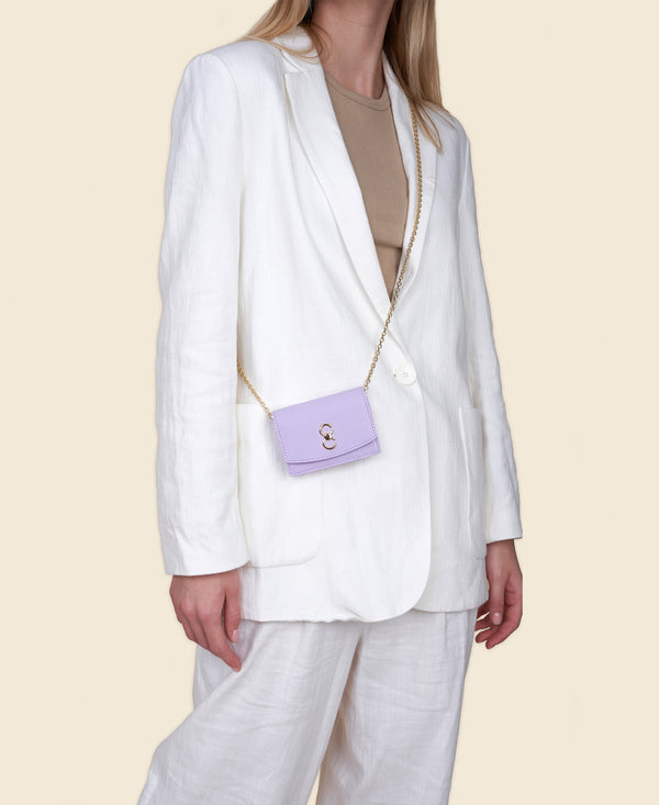 Cafuné Double-C Cardholder - Lilac