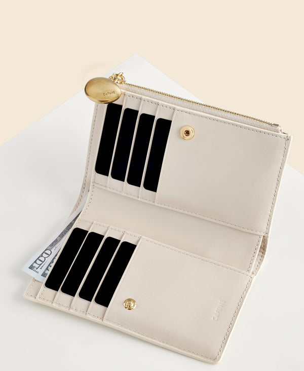 Cafuné Egg Long Wallet - Mushroom