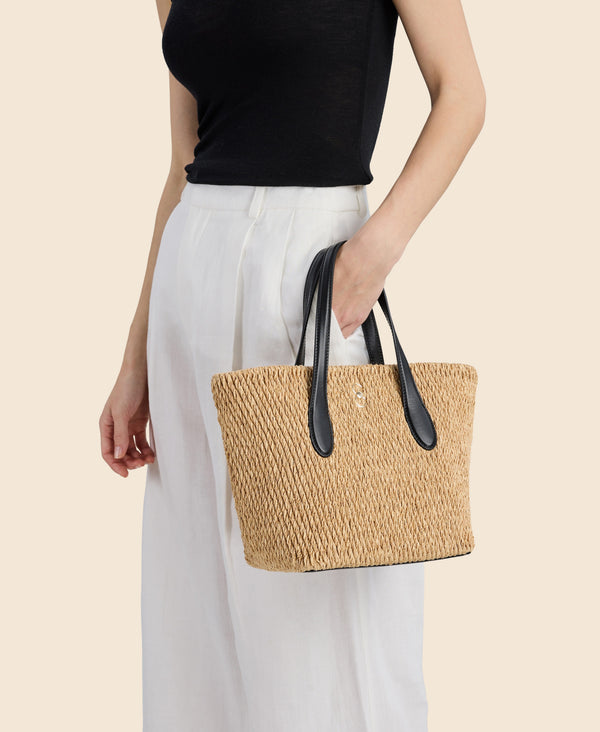 Cafuné Hexa Tote - Natural/Black