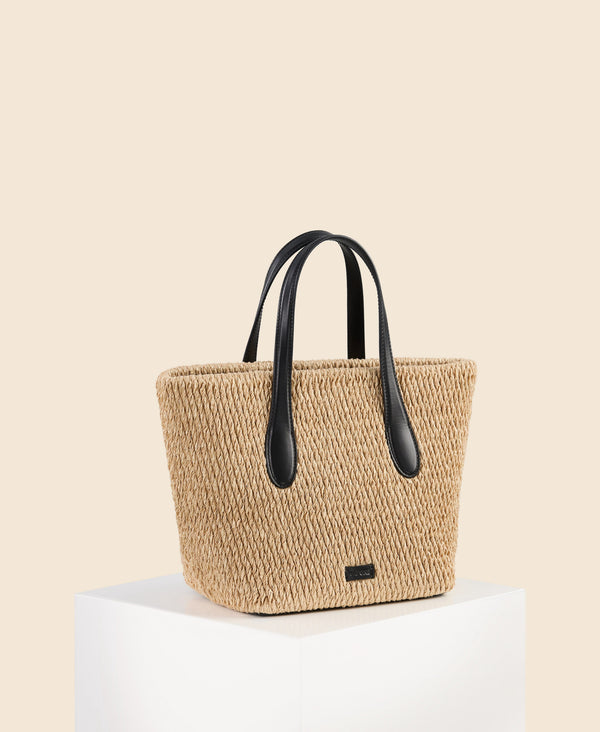 Cafuné Hexa Tote - Natural/Black
