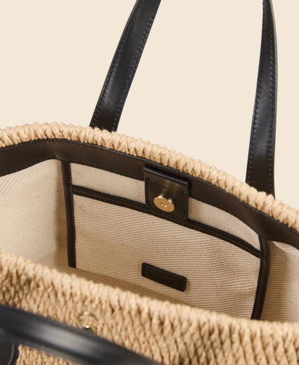 Cafuné Hexa Tote - Natural/Black