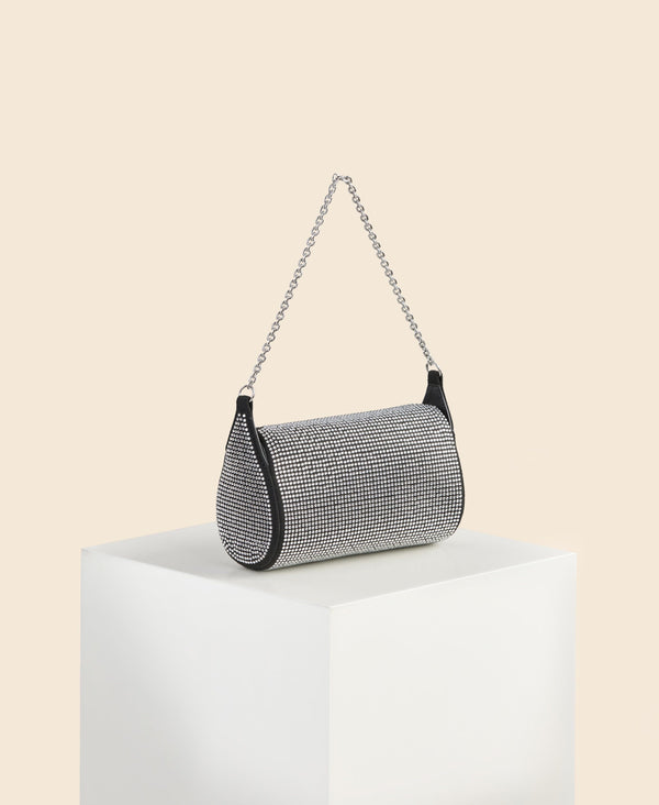 Cafuné Mini Drop Duffel - Black Rhinestone