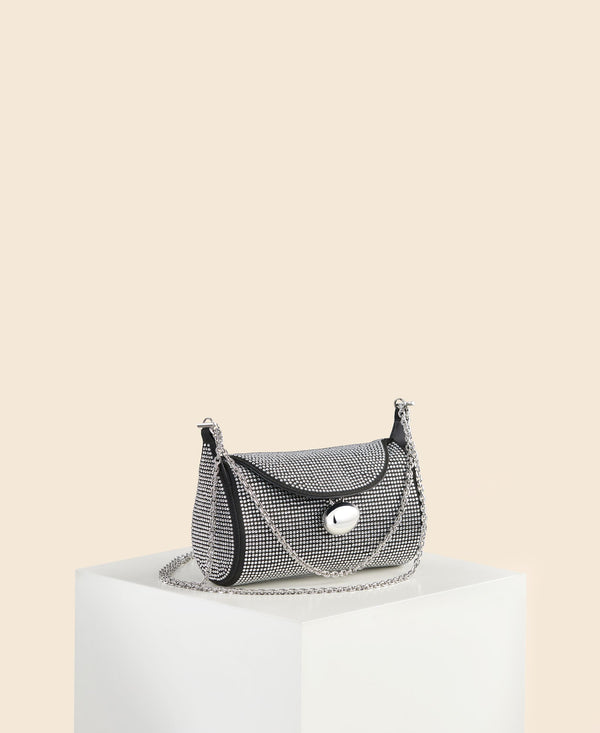 cafuné Mini Drop Duffel - Black Rhinestone