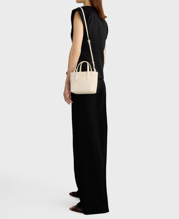 Cafuné Mini Hexa Tote - White(Woven)