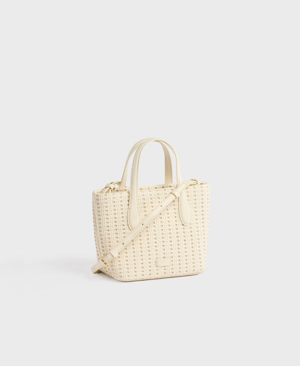 Cafuné Mini Hexa Tote - White(Woven)