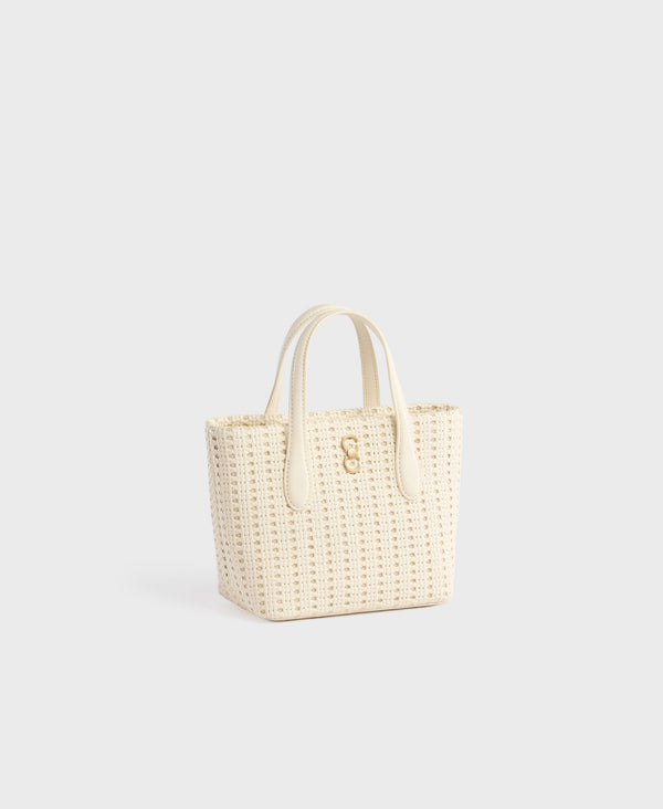 cafuné Mini Hexa Tote - White(Woven)