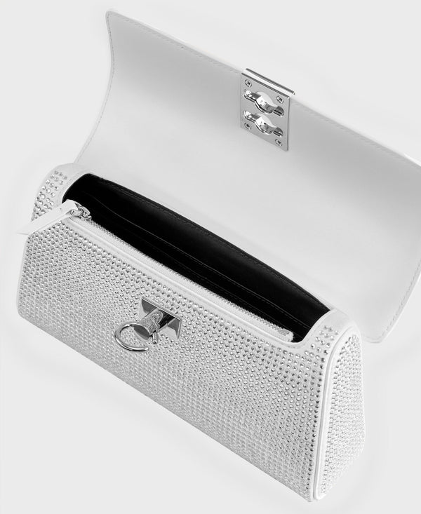 Cafuné Stance Wallet - White Rhinestone