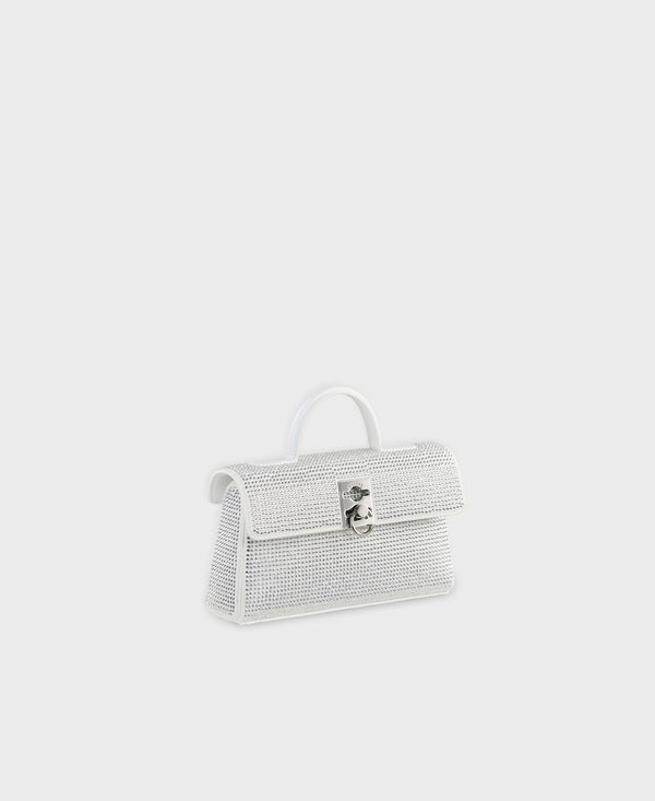 cafuné Stance Wallet - White Rhinestone