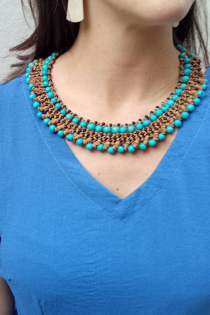 Caipora Açaí And Morototó Seed Necklace