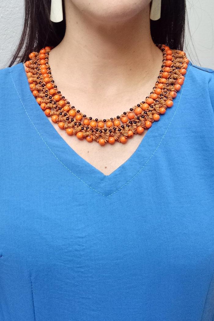 Caipora Açaí And Morototó Seed Necklace