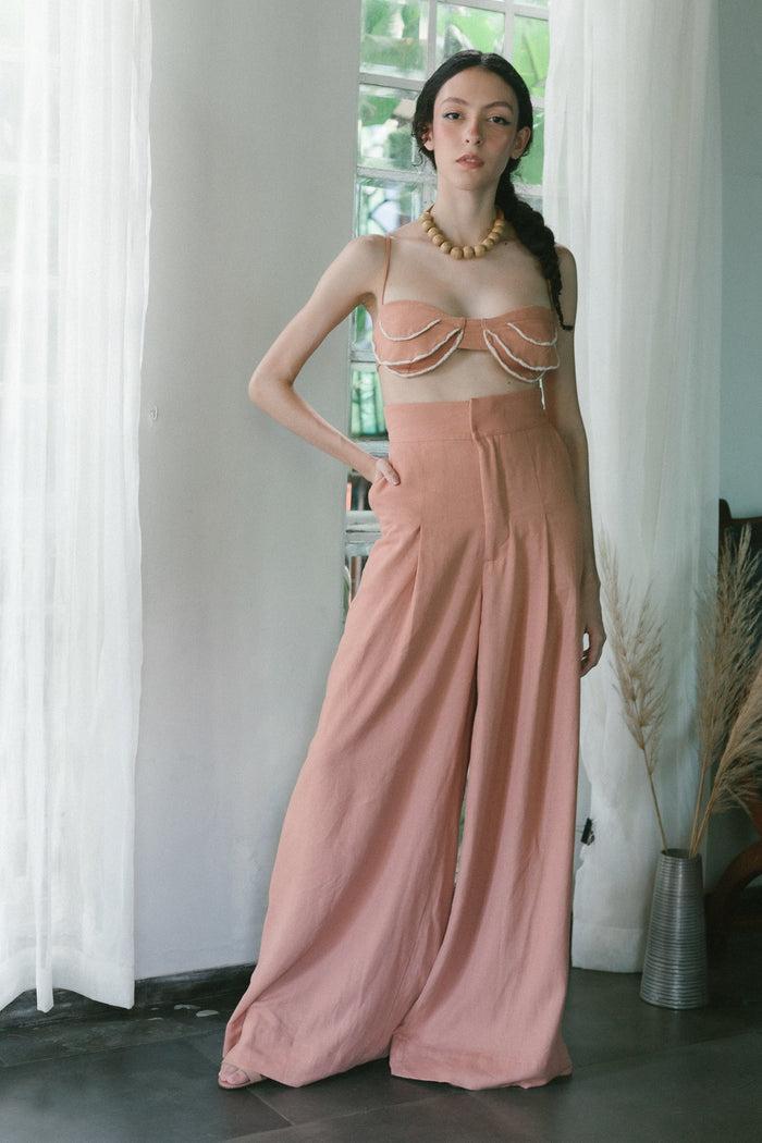 caipora Aluá Linen Ruffle Top caipora Aluá Linen Ruffle Top