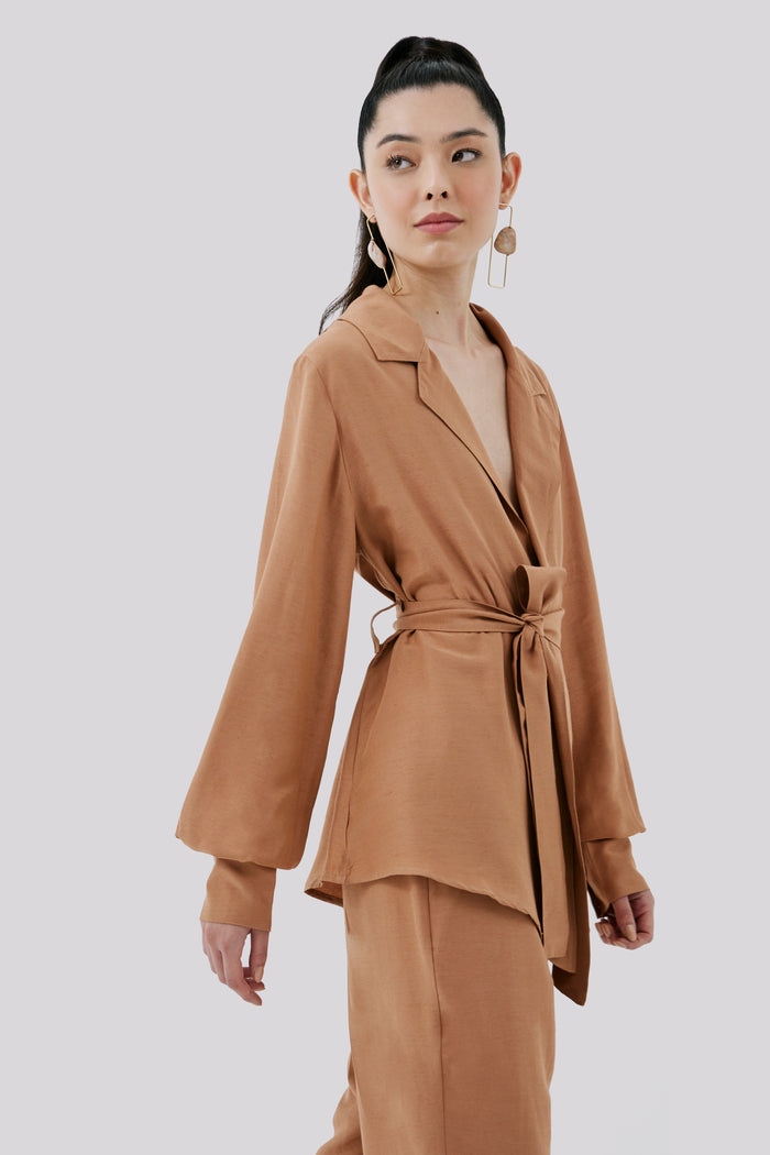 caipora Bom Retiro Petite Silk Kimono Blazer