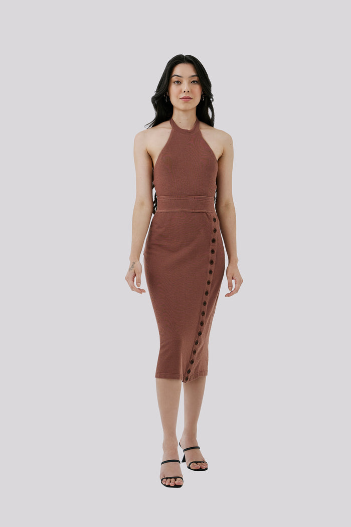 caipora Brás Petite Cotton Backless Bodysuit