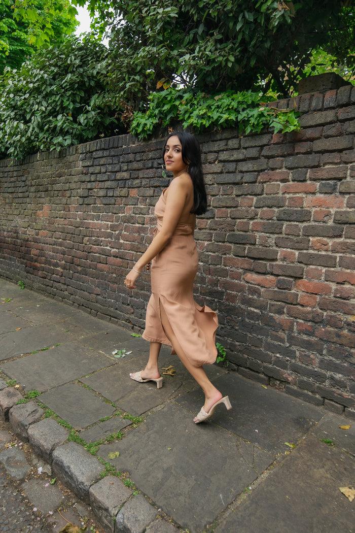 Caipora Copacabana Petite Silk Midi Dress