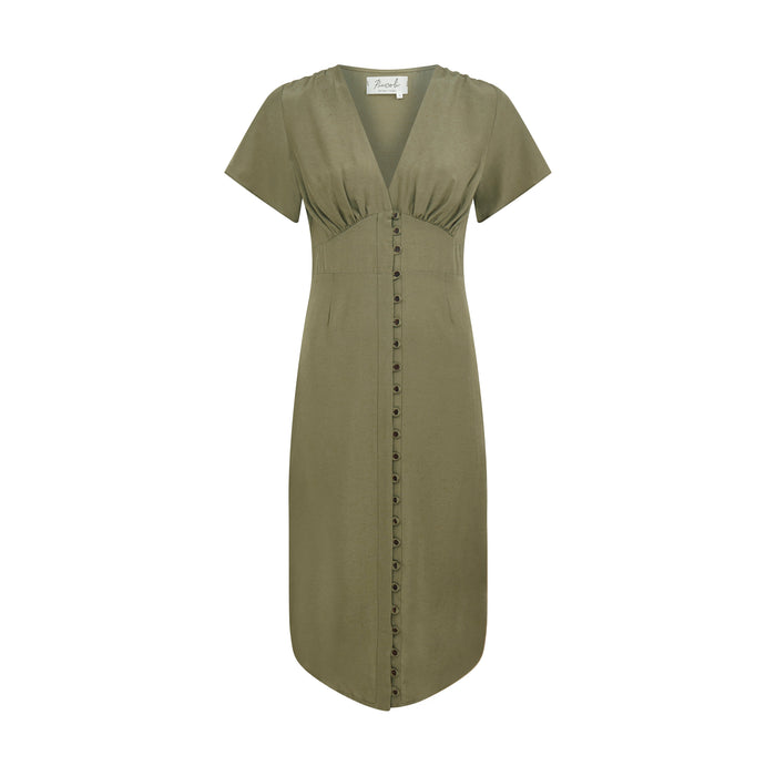 Caipora Dutra Petite Silk Midi Dress