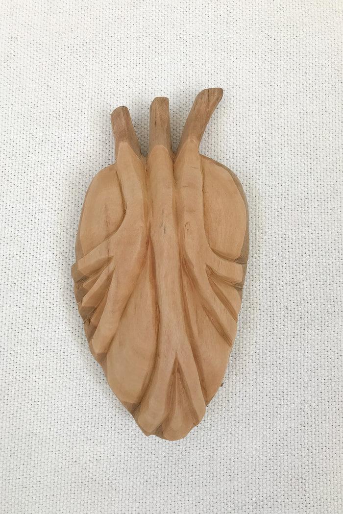 Caipora Ex-Voto Heart Offering Wooden Sculpture