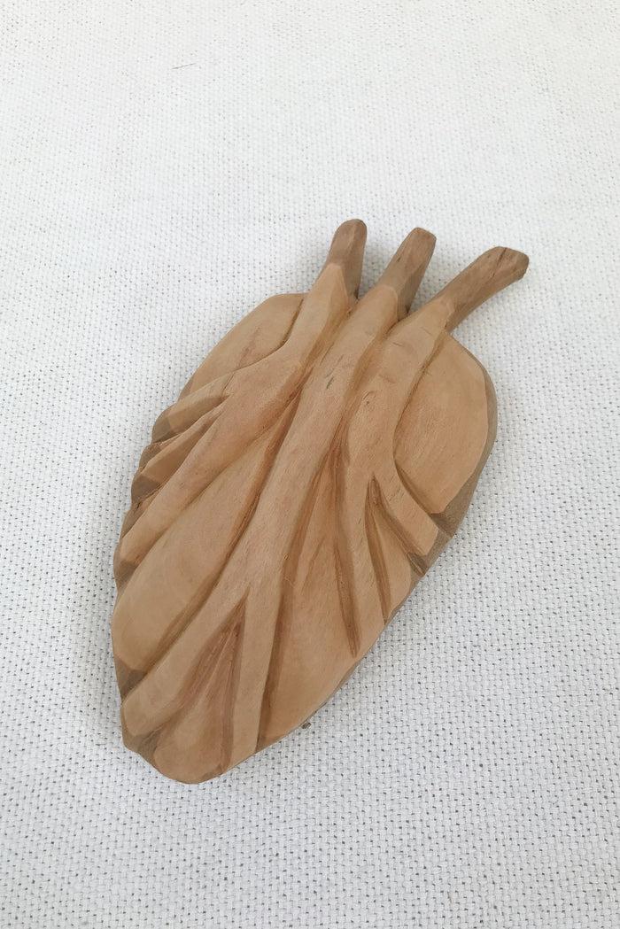 Caipora Ex-Voto Heart Offering Wooden Sculpture