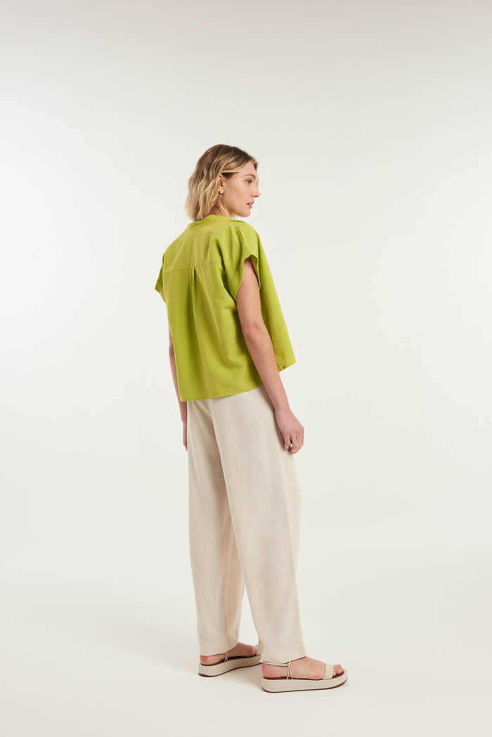 Caipora Gomati Short Sleeved Linen Shirt