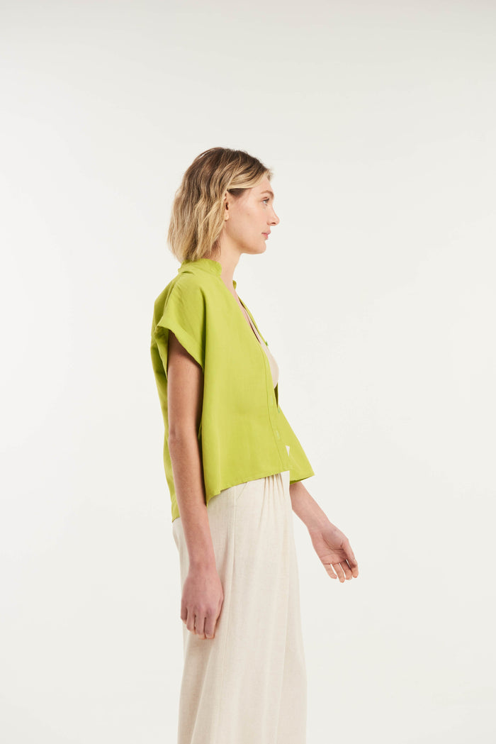 Caipora Gomati Short Sleeved Linen Shirt