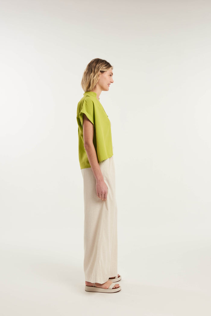 Caipora Gomati Short Sleeved Linen Shirt