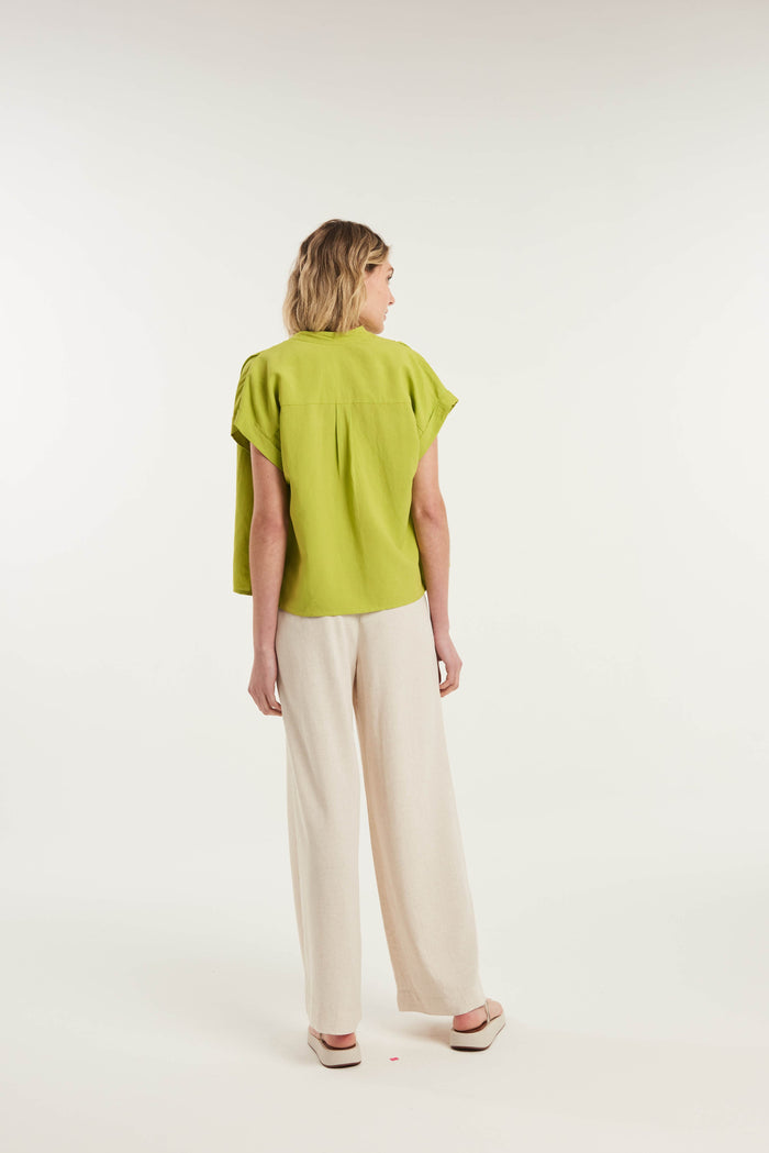 caipora Gomati Short Sleeved Linen Shirt